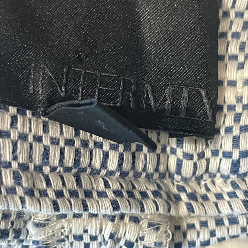 INTERMIX High Waist Contrasting Striped Shorts, grey, cotton blend, pockets, S - Picture 11 of 11